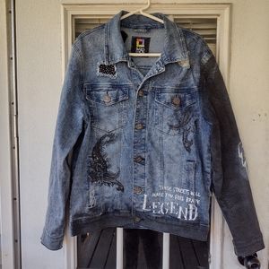 Demolition brand jean jacket Mens size Medium